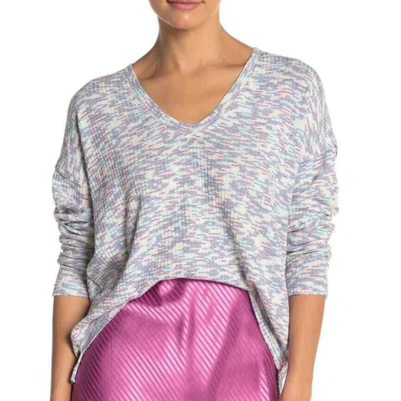 CODEXMODE Space Dye Sweater Burgandy/Blue NWT - Picture 1 of 9